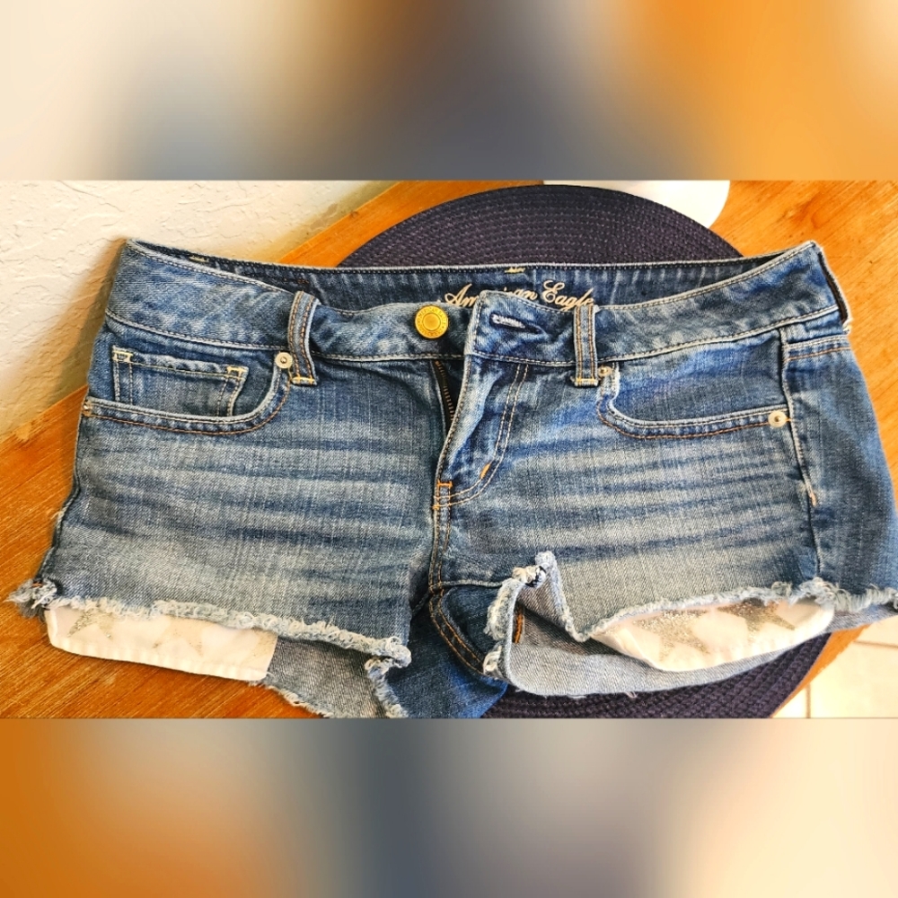 American Eagle Star Jean Shorts